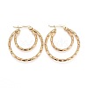 304 Stainless Steel Hoop Earrings EJEW-F188-12G-1