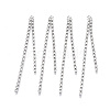 Brass Rhinestone Cup Chains Tassel Big Pendants KK-R129-08P-1