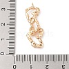 Brass Micro Pave Clear Cubic Zirconia Pendants KK-S388-12G-3