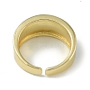 Rack Plating Brass Open Cuff Rings RJEW-C088-02G-3