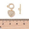 Brass Micro Pave Cubic Zirconia Toggle Clasps KK-B100-066G-01-4