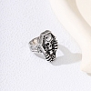 Tibetan Style Alloy Coffin with Skull Finger Rings PW-WG44667-03-2