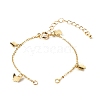 Brass Curb Chains Bracelet Making AJEW-JB01074-1