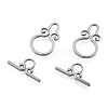 304 Stainless Steel Toggle Clasps X-STAS-N092-182-3