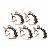 Alloy Enamel Pendants ENAM-N055-021A-NR-1