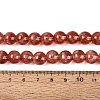 Transparent Half Spray Painted Glass Beads Strands GLAA-Q110-02A-07-4