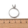 304 Stainless Steel Cuff Ring Components STAS-D372-01P-05-4