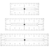 3Pcs 3 Style Acrylic Quilting Template DIY-WH0568-39-1