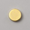 Flat Round Brass Button Covers Settings BUTT-WH0030-73D-1