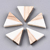 Translucent Opaque Resin & Wood Cabochons CRES-N028-001A-2