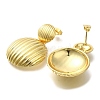 Rack Plating Brass Stud Earrings EJEW-L097-32G-2