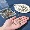 60Pcs 4 Colors Tibetan Style Alloy Pendants TIBEP-FS0001-18-11
