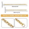 CHGCRAFT 2Pcs 2 Style CCB Plastic Rectangle Cross Chain Bag Straps AJEW-CA0003-30-3