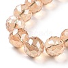 Electroplate Glass Bead Strands EGLA-J140-FR03-14mm-3