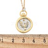 Brass Twelve Constellations Tarot Pendant Necklaces NJEW-Q006-01J-G-3