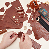 DIY Imitation Leather Women's Shoulder Bag Making Kit with Magnetic Closure & Fluffy Ball Charm DIY-WH0570-01B-3