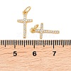 Brass Micro Pave Cubic Zirconia Pendants KK-Z146-25G-3
