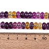 Crackle Transparent Glass Beads Strands GLAA-N074-02A-04-4