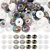 60Pcs 4 Colors Acrylic European Beads SACR-TA0001-80-1