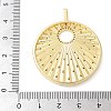 Brass Micro Pave Cubic Zirconia Pendants KK-K298-47G-3