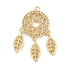 Rack Plating Brass Cubic Zirconia Pendants KK-D031-06G-2