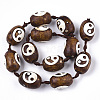 Feng Shui Tibetan Style dZi Beads Strands TDZI-R001-03G-2