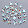 Transparent Spray Painted Glass Beads GLAA-R211-06-D01-1