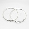 Adjustable Brass Expandable Bangle Making BJEW-E218-01S-1