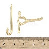 Brass Toggle Clasps KK-U020-05G-4