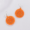 Glass Seed Braided Dangle Earrings for Women FIND-PW0024-16D-1