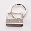 Iron Keychain Clasp Findings IFIN-WH0018-01-1