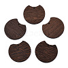 Natural Wenge Wood Pendants WOOD-T023-77-1