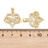 Mother's Day Brass Cubic Zirconia Pendants KK-L251-07G-03-3