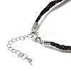3.5MM Polyester Metallic Cord Braided Cord Necklace Making FB-CBAA152-01P-09-2