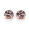 Tibetan Style Wavy Spacer Beads TIBEB-A101871-R-LF-2