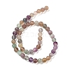 Natural Fluorite Bead Strands G-K153-B36-8mm-7