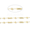 Brass Column & Round Beaded Link Chains CHC-P016-14G-01-2