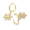 Christmas Snowflake 304 Stainless Steel Dangle Earrings EJEW-L283-090G-2