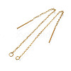304 Stainless Steel Earring Findings X-STAS-S070-01-G-2