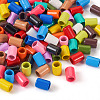 120Pcs 15 Colors Column Rack Plating Spray Painted Alloy Beads for Jewelry Making FIND-TA0002-74-3