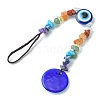 Gemstone Chip Beaded Pendant Decorations HJEW-JM01129-4