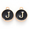 Golden Plated Alloy Charms ENAM-SZ0001-25B-J-2
