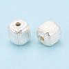 925 Sterling Silver Corrugated Beads STER-N016-126S-2