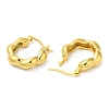 Ion Plating(IP) 304 Stainless Steel Twist Hoop Earrings EJEW-B026-06G-2