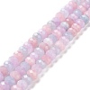 Natural Aquamarine & Rose Quartz & Amethyst Beads Strands G-H280-03-1