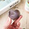 Natural Druzy Agate Heart Love Stones G-PW0004-09-3