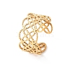 304 Stainless Steel Open Cuff Rings for Women RJEW-K309-10B-G-4