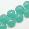 Dyed Natural Jade Teardrop Beads G-P094-11-1