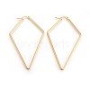 201 Stainless Steel Angular Hoop Earrings EJEW-A053-08G-1