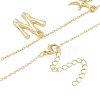 Bohemian Summer Beach Style 18K Gold Plated Shell Shape Initial Pendant Necklaces IL8059-23-3